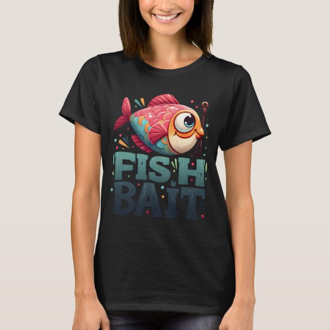 Camiseta peixe, isca, pesca, pescador (Frente)