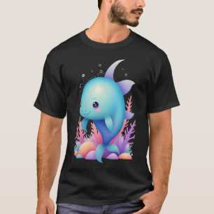 Camiseta Peixe Kawaii Pastel