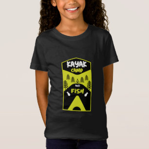 Camiseta Peixe Kayak e presentes de viagem de pesca para ca