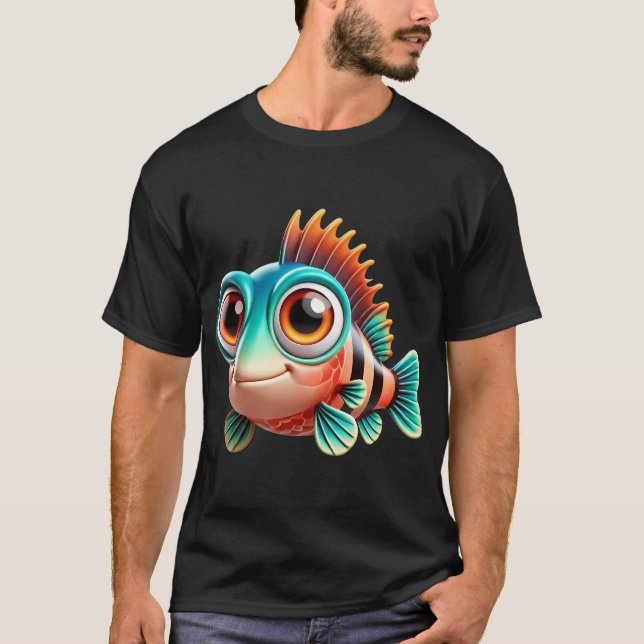 Camiseta Peixe Kingklip Adorável (Frente)