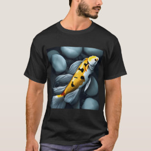 Camiseta Peixe Koi Amarelo