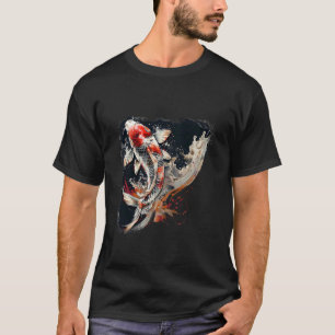 Camiseta Peixe Koi Arte Japonesa Peixe Carpa Koi Japonesa A