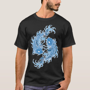 Camiseta Peixe Koi Azul