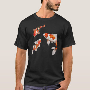 Camiseta Peixe Koi. Beleza do Carpa Japonês
