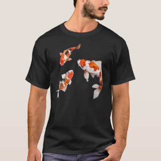 Camiseta Peixe Koi. Beleza do Carpa Japonês
