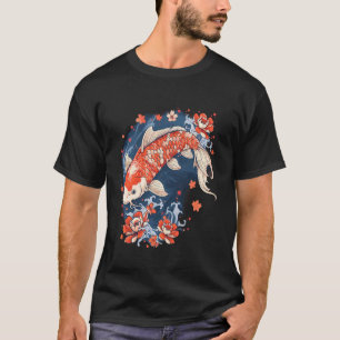 Camiseta Peixe Koi Carpa Japonesa Peixe Koi Amor Lago Japon
