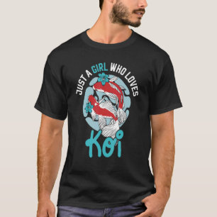 Camiseta Peixe Koi Carpa Nishikigoi Peixe Flor de Cerejeira