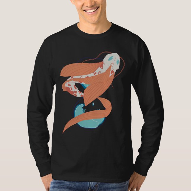 Camiseta Peixe Koi Circling Hourglass 333 (Frente)
