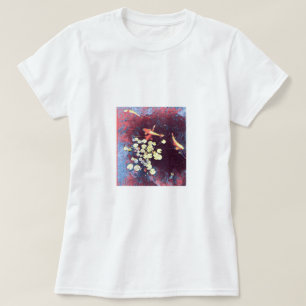 Camiseta Peixe koi colorido Peixe japonês