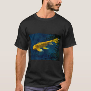 Camiseta Peixe Koi Dourado