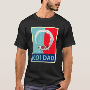 Camiseta Peixe Koi Estilo Japonês Retrô Peixe Carp Pai