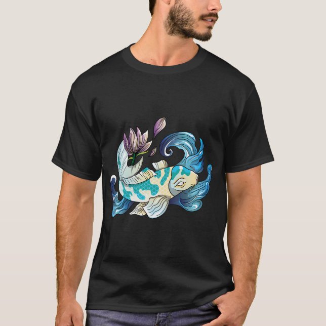 Camiseta peixe koi japonês (Frente)
