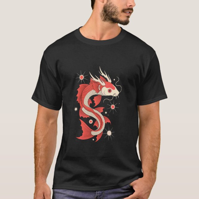 Camiseta Peixe Koi Japonês Ásia Carpa 1 (Frente)