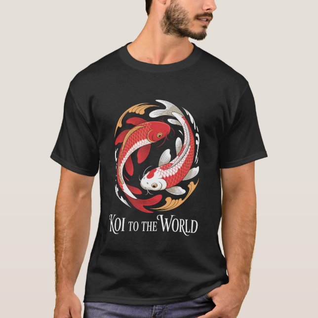 Camiseta Peixe Koi Japonês Piada Engraçada (Frente)