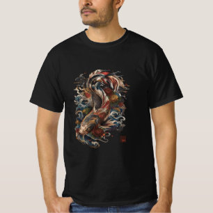 Camiseta Peixe Koi Japonês   Tatuagem Japonesa Tradicional
