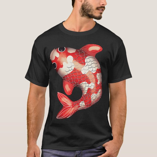 Camiseta Peixe Koi Kawaii (Frente)