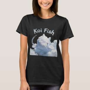 Camiseta Peixe Koi Kawaii Anime Roupas de Rua Japonesas Nov