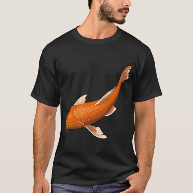 Camiseta Peixe Koi Laranja (Frente)