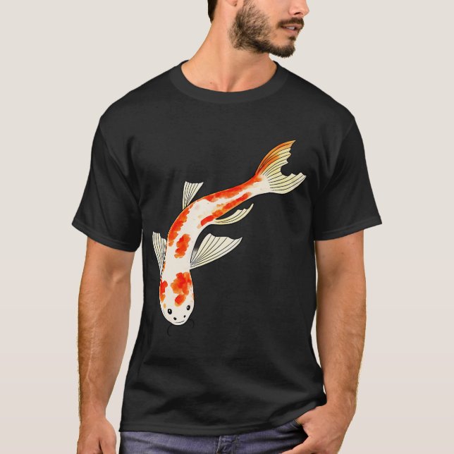 Camiseta Peixe Koi Laranja (Frente)