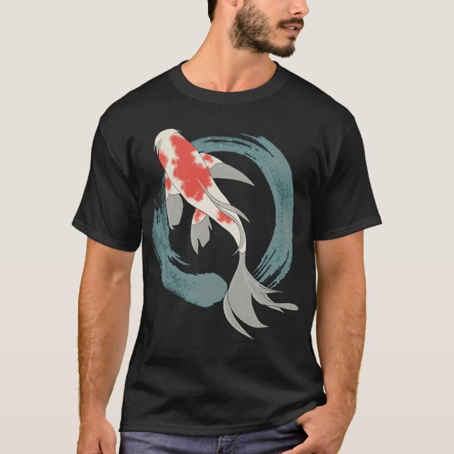 Camiseta Peixe Koi no TAO (Frente)