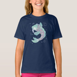 Camiseta Peixe Koi Pastel   Arte Popular Caprichosa Subaquá