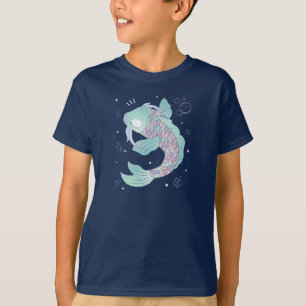 Camiseta Peixe Koi Pastel   Arte Popular Caprichosa Subaquá
