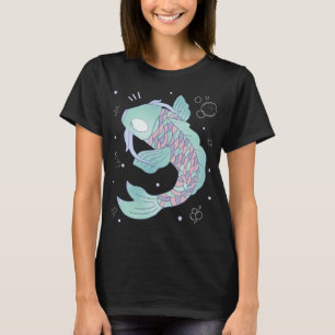 Camiseta Peixe Koi Pastel — Ilustração Caprichosa de Arte F