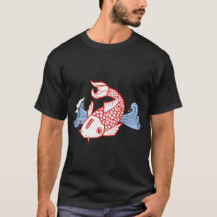 Camiseta Peixe Koi Pequeno Sortudo