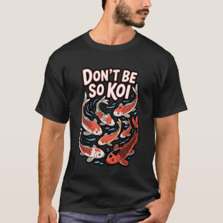Camiseta Peixe Koi Showa Sanke Japonês Koi Nishikigoi Carpa