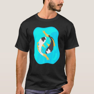Camiseta Peixe Koi Yin e Yang
