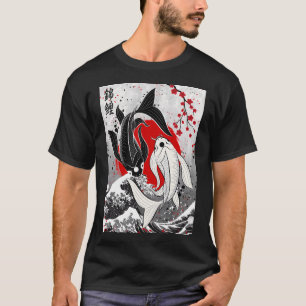 Camiseta peixe Koi - Yin Yang