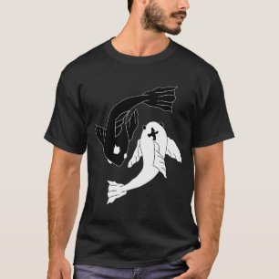 Camiseta Peixe Koi Yin Yang (Pequeno) â€“ Arte de Equilíbri