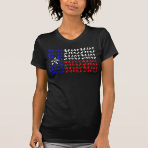 Camiseta Peixe-lagosta do Texas Flag mariscos