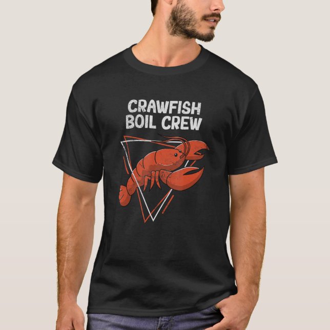 Camiseta Peixe-lama Cria Crayfish Crawfish C (Frente)