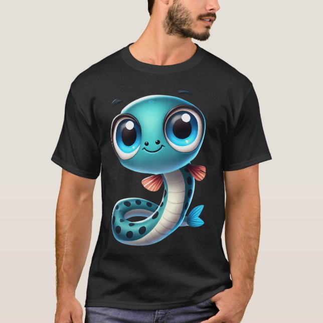 Camiseta Peixe-Lampreia Adorável (Frente)