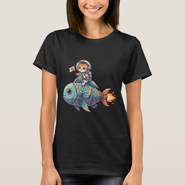 Camiseta Peixe-Lanterna do Natal (Frente)