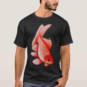 Camiseta Peixe laranja - pintado à mão com aquarela.
