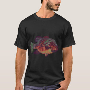 Camiseta Peixe leão de fruta do dragão branco (Peixe Pitayo