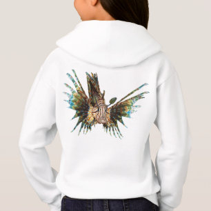 Camiseta Peixe-leão - Design Abstrato - Recortado de uma fo