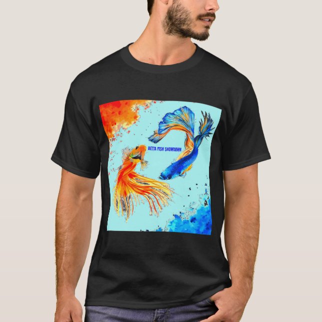Camiseta Peixe Listrado Colorido (Frente)