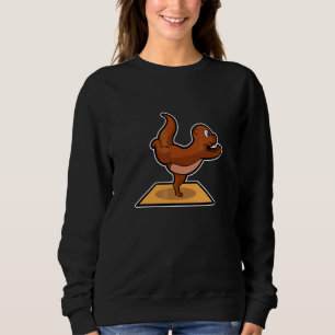 Camiseta Peixe Lontra Poses de Yoga Esporte Ginástica Ohm B