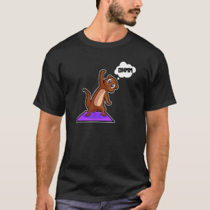 Camiseta Peixe Lontra Yoga Poses Esporte Ginástica Ohm Bati