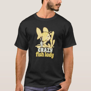Camiseta Peixe Louco Senhora Peixe-Pé Proprietário de Peixe