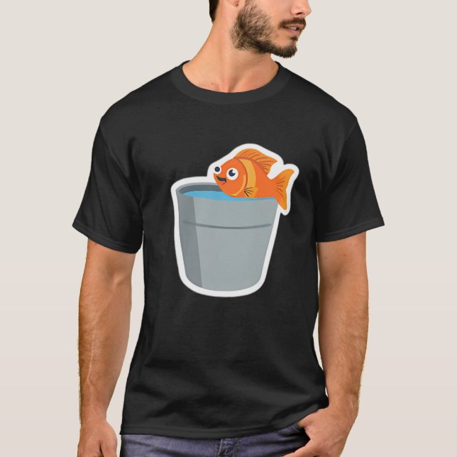 Camiseta Peixe louco (tamanho pequeno). (Frente)