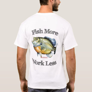 Camiseta Peixe Mais Peixe Trabalha Menos
