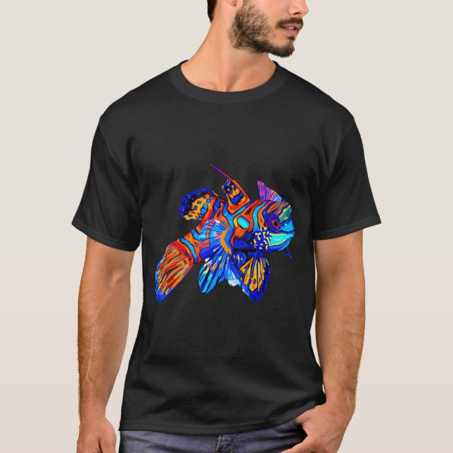 Camiseta Peixe-mandarim Vibrante (Frente)