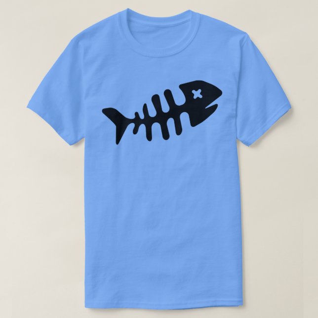 Camiseta Peixe morto Esquis Pesca Nadação  (Frente do Design)