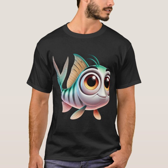 Camiseta Peixe-Osso Adorável (Frente)