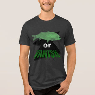 Camiseta Peixe ou Tee Gráfico de Desaparecer - Bella e Canv