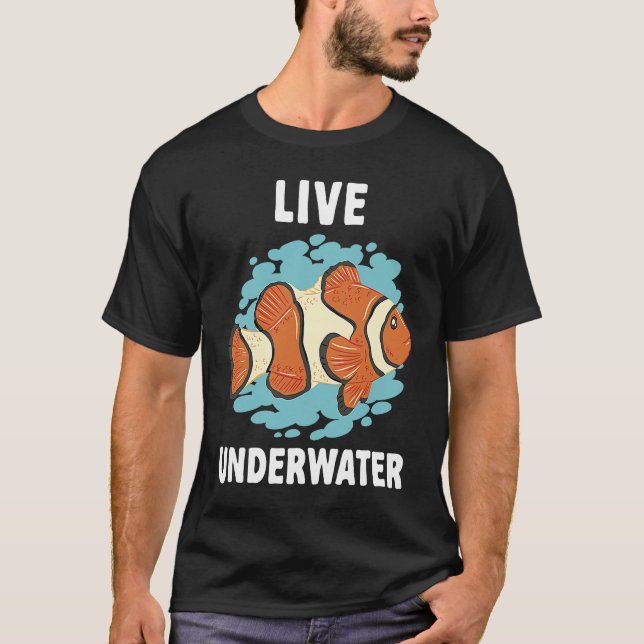 Camiseta Peixe-palha vivo Anemone (Frente)